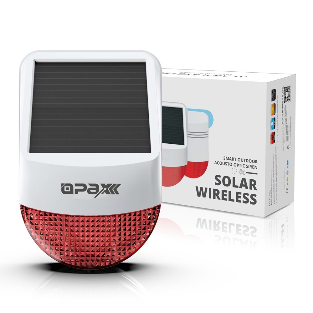 BGR-35 SOLAR DIŞ ORTAM SİREN / MESAFE ARTIRICI REPEATER / ALARM SİSTEMİ 3 IN 1