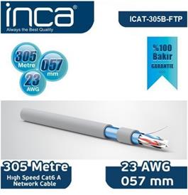 INCA HIGH SPEED ICAT6-305B 1MT 23AWG PATCH KABLO GRI %99.95 BAKIR